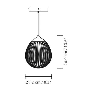 Around The World pendant mini - Brushed steel - Umage