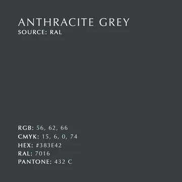 Asteria Up ceiling lamp large - Anthracite - Umage