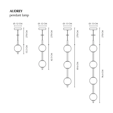 Audrey pendant 4 - Steel - Umage