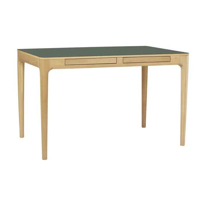 Heart'n'Soul desk 80x120 cm - Oak-Fenix Moss Green - Umage