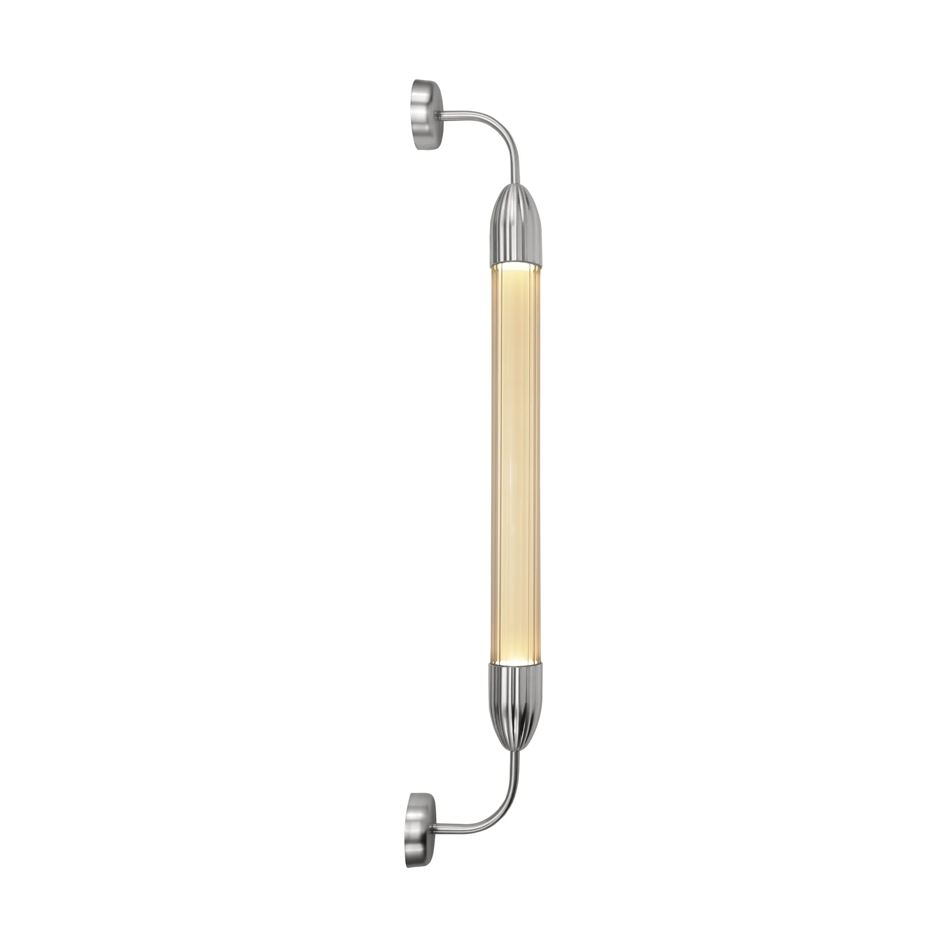 Lemon Squeeze Wall long wall lamp, Single polished steel Umage