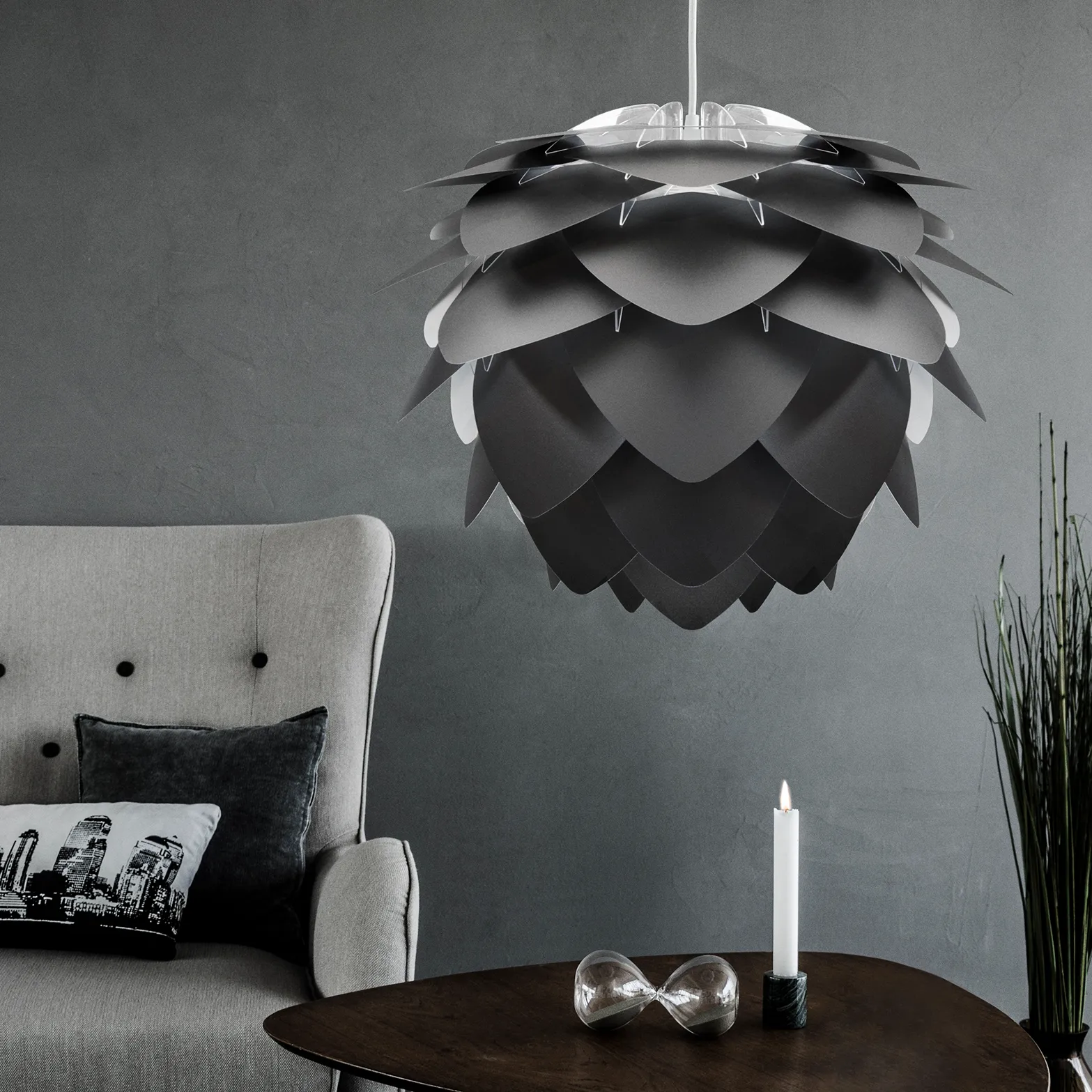Silvia lamp black, Ø50 cm Umage