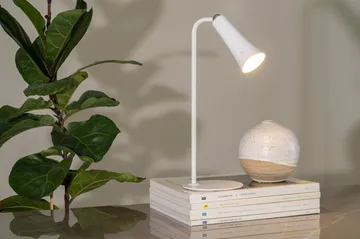 No Cable rechargeable desk lamp - White, Ø11.7x34.8 cm - Unison