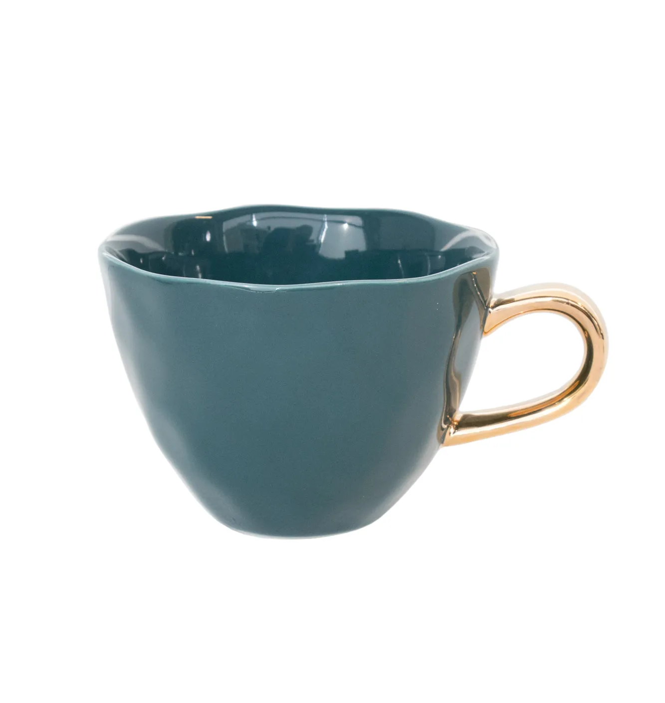 Good Morning cappuccino mug 30 cl, Blue green URBAN NATURE CULTURE