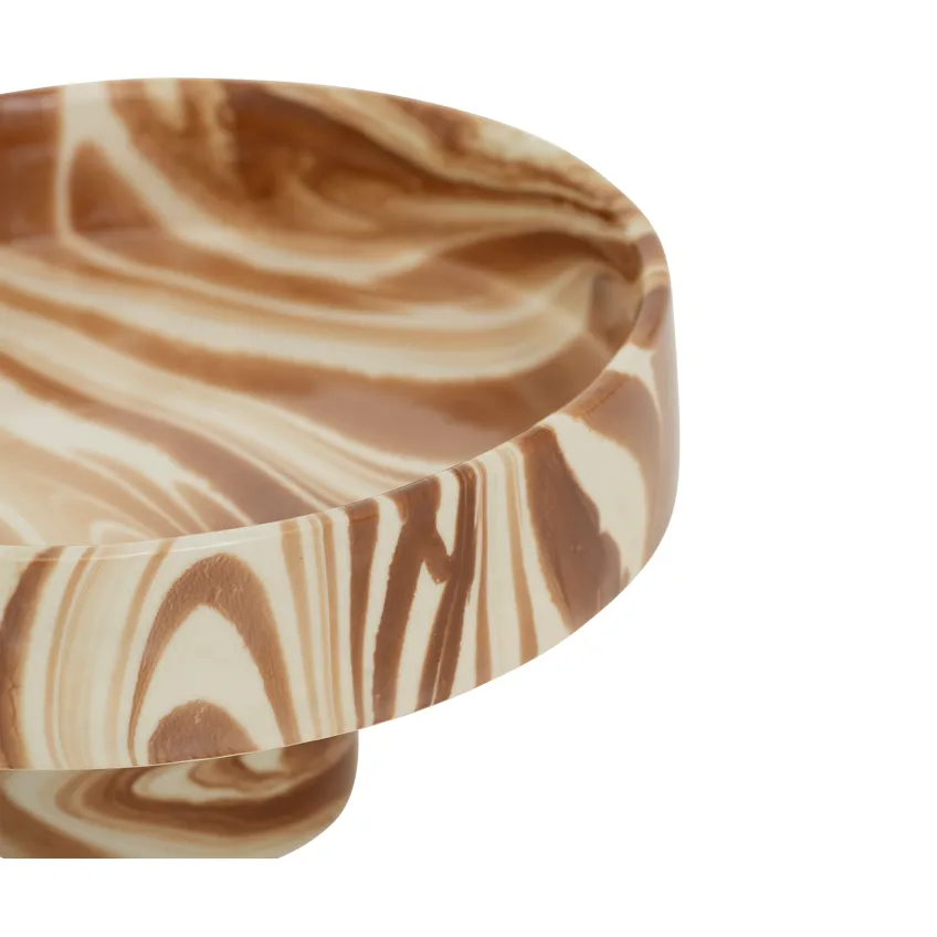 Moon decorative bowl Ø26 cm, Brown-white URBAN NATURE CULTURE
