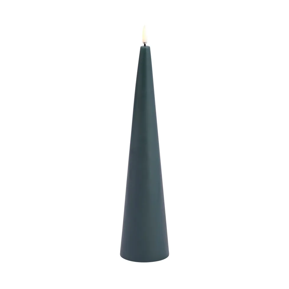 LED light Cone Ø6,8x30 cm, Green Uyuni Lighting