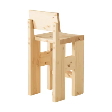 001 Bar Stool bar stool - Matte oiled-waxed pine, 65 cm - Vaarnii
