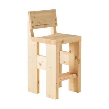 001 Bar Stool bar stool - Matte oiled-waxed pine, 65 cm - Vaarnii