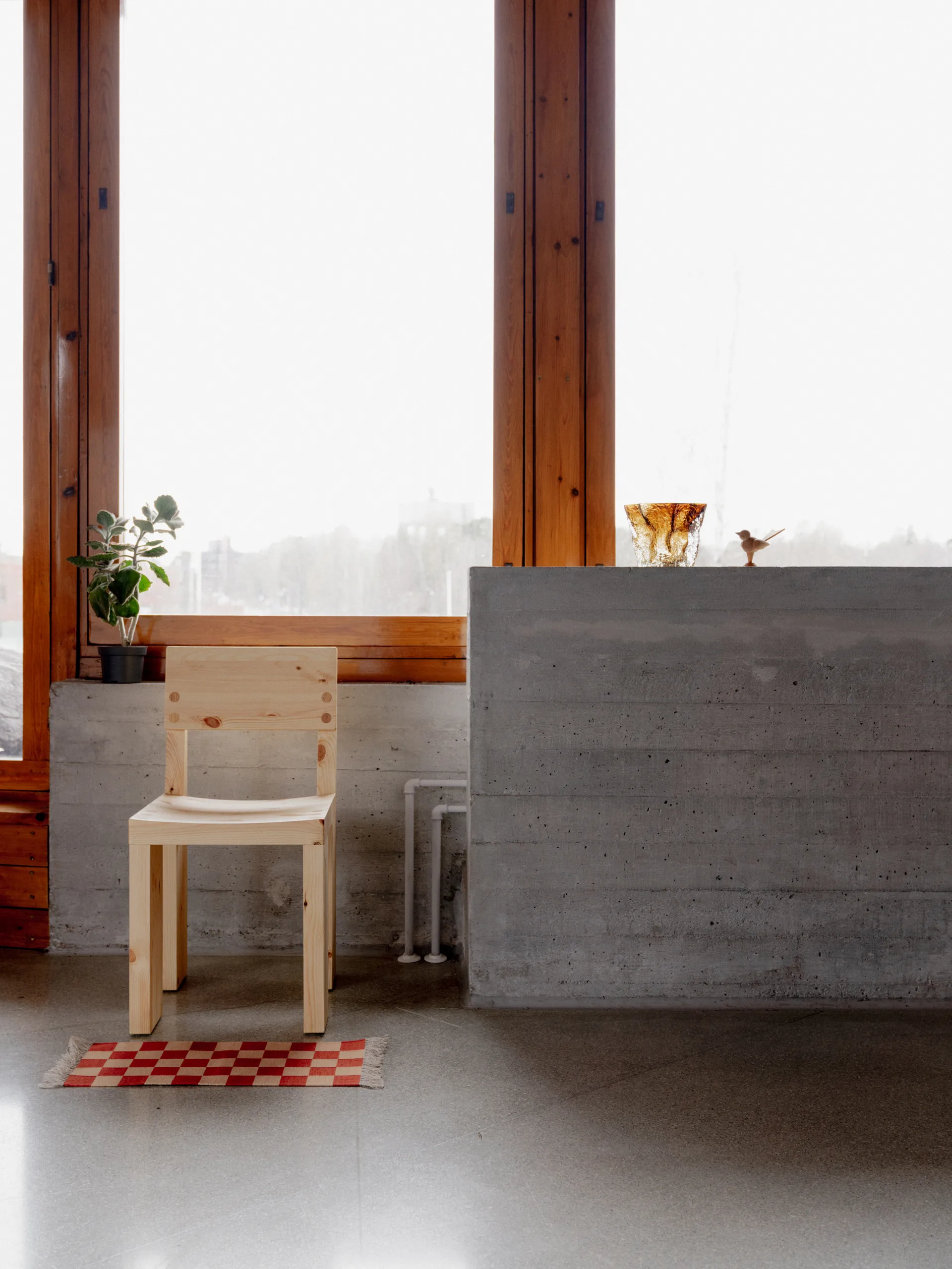 001 Dining Chair chair, Matte oil-waxed pine Vaarnii