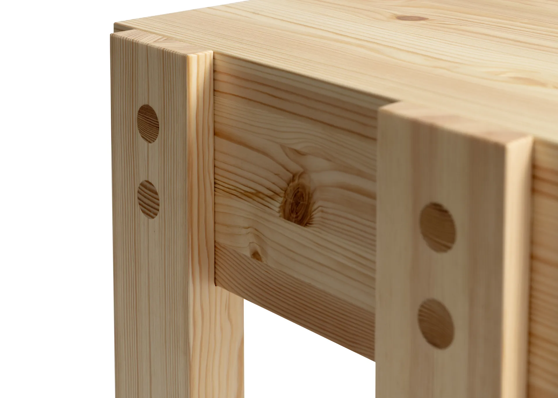 003 Stilts Side Table side table, Matte oil-waxed pine 40x36x45 cm Vaarnii