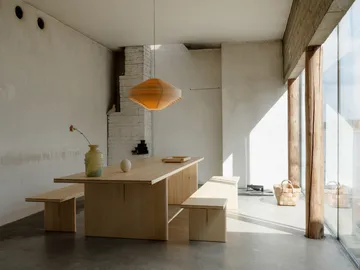 012 Kolmio Dining Table table - Matte oil-waxed pine, 227x95x72 cm - Vaarnii