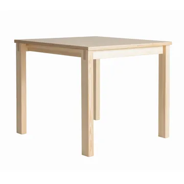 016 Maasto Table - Matte oil-waxed pine, 90x90x75 cm - Vaarnii