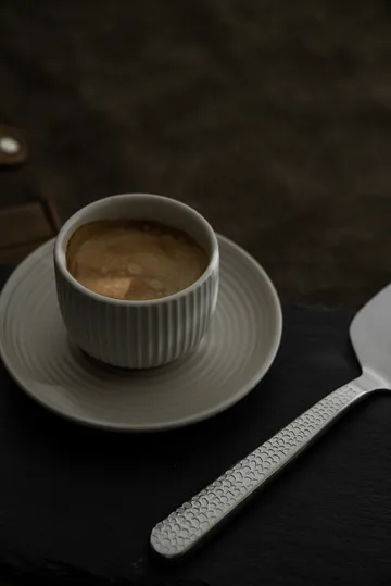 Duga espresso cup with saucer 4-pack - White. sandgrey. antracit. black - Vargen & Thor