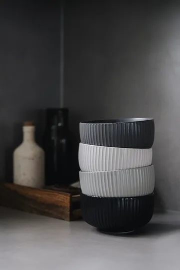 Duga flinga bowl 70 cl 4-pack - White. sandgrey. antracit. black - Vargen & Thor