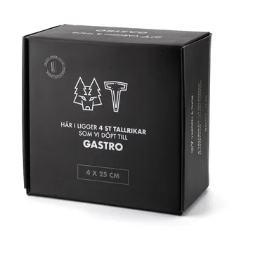Gastro plate Ø25 cm 4-pack - White. sandgrey. antracit. black - Vargen & Thor