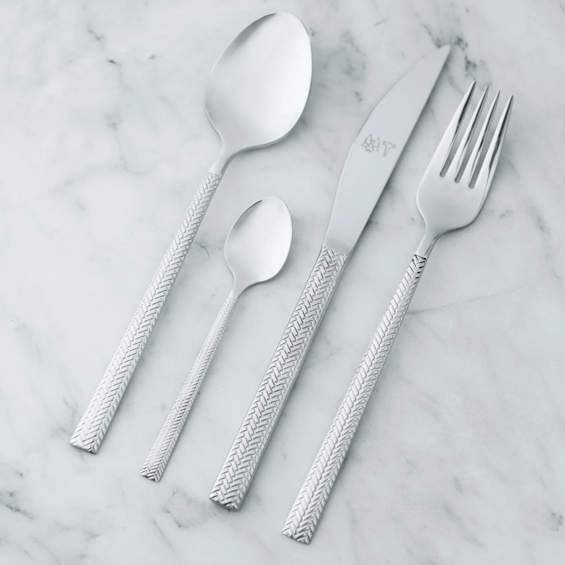 Glöd cutlery 16 pieces, Fishbone pattern Vargen & Thor