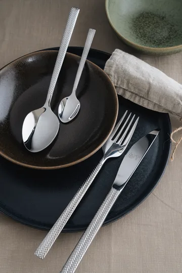 Glöd cutlery 16 pieces - Fishbone pattern - Vargen & Thor