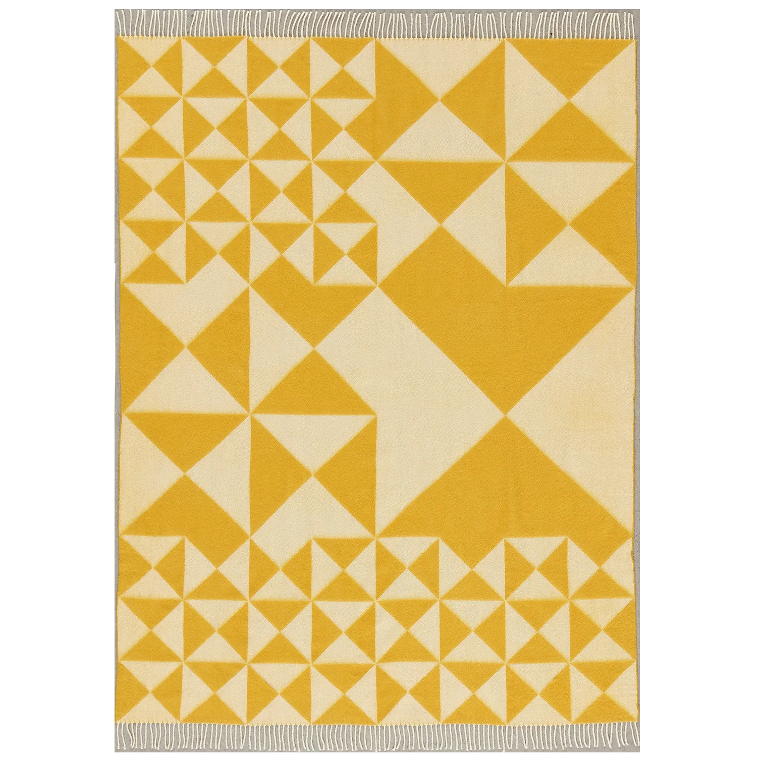 Mirror throw 130x190 cm, Yellow Verpan