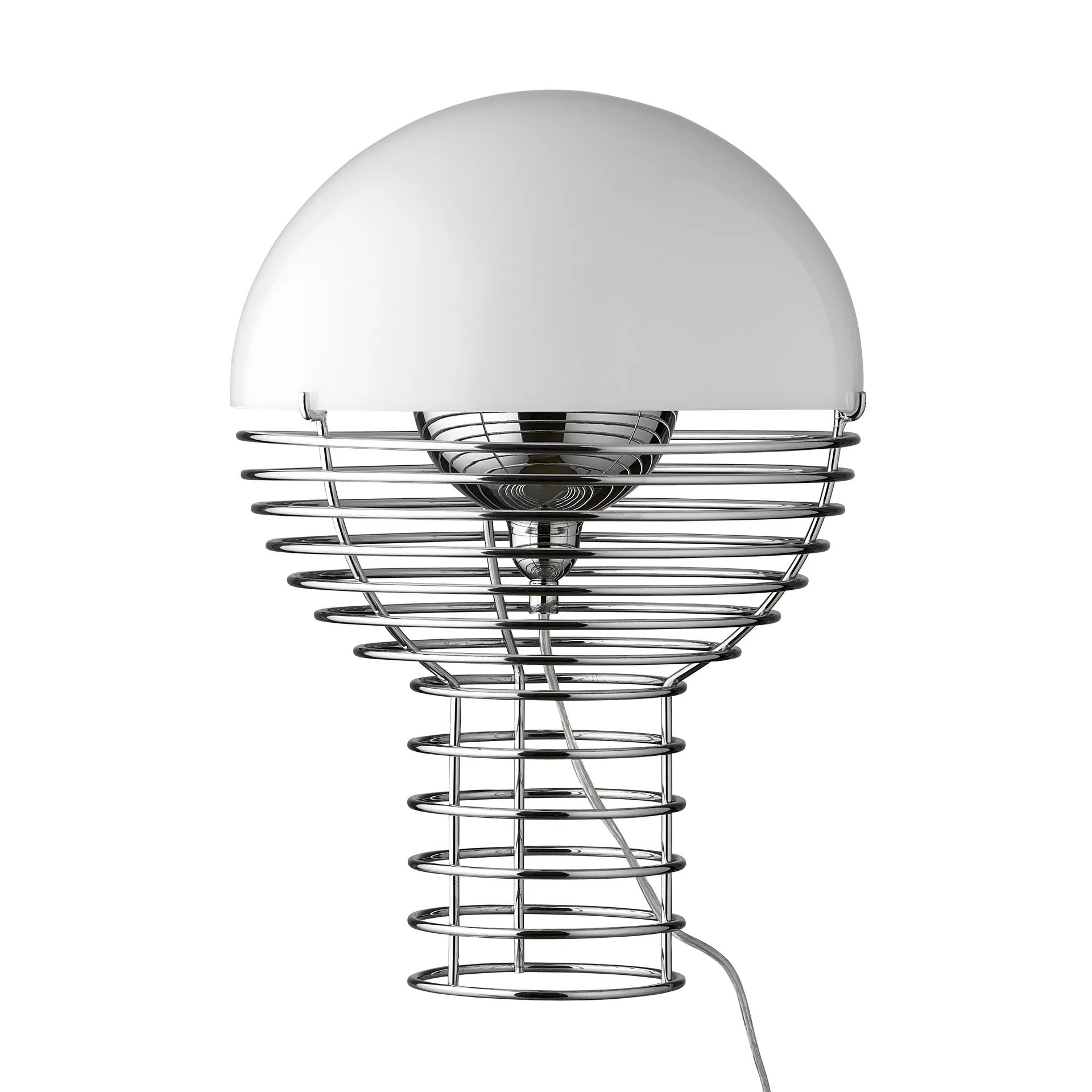 Wire table lamp Ø40 cm, white Verpan