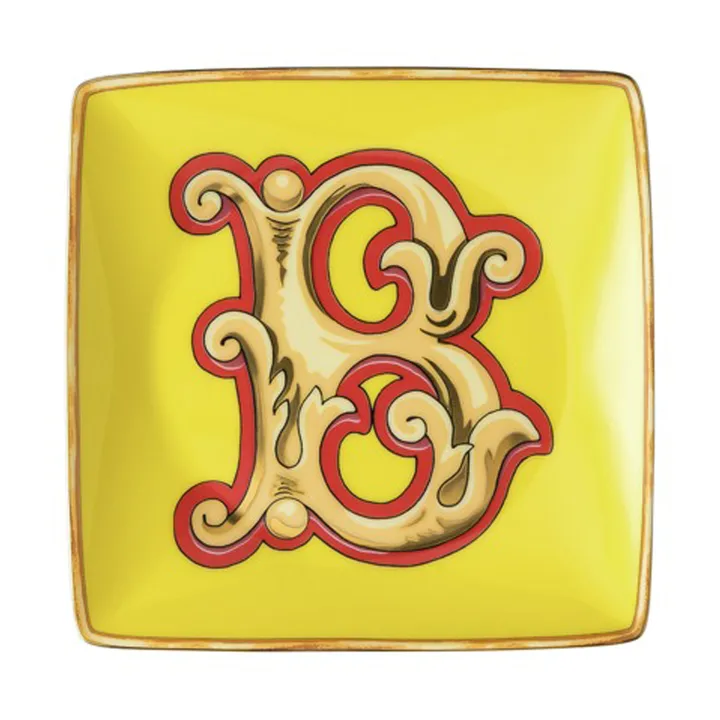 Versace Holiday Alphabet saucer 12 cm - B - Versace