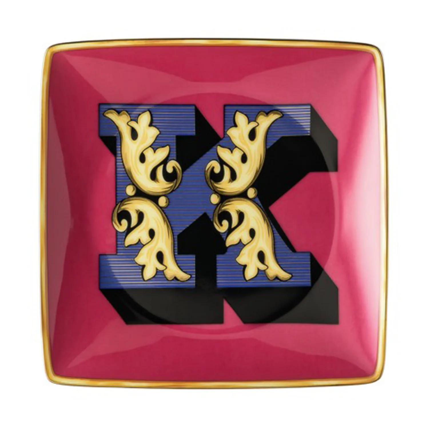 Versace Holiday Alphabet saucer 12 cm, K Versace