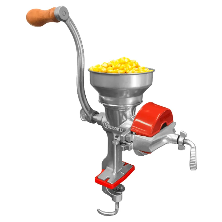Manual Grinder Cast Iron - Steel-red - Victoria