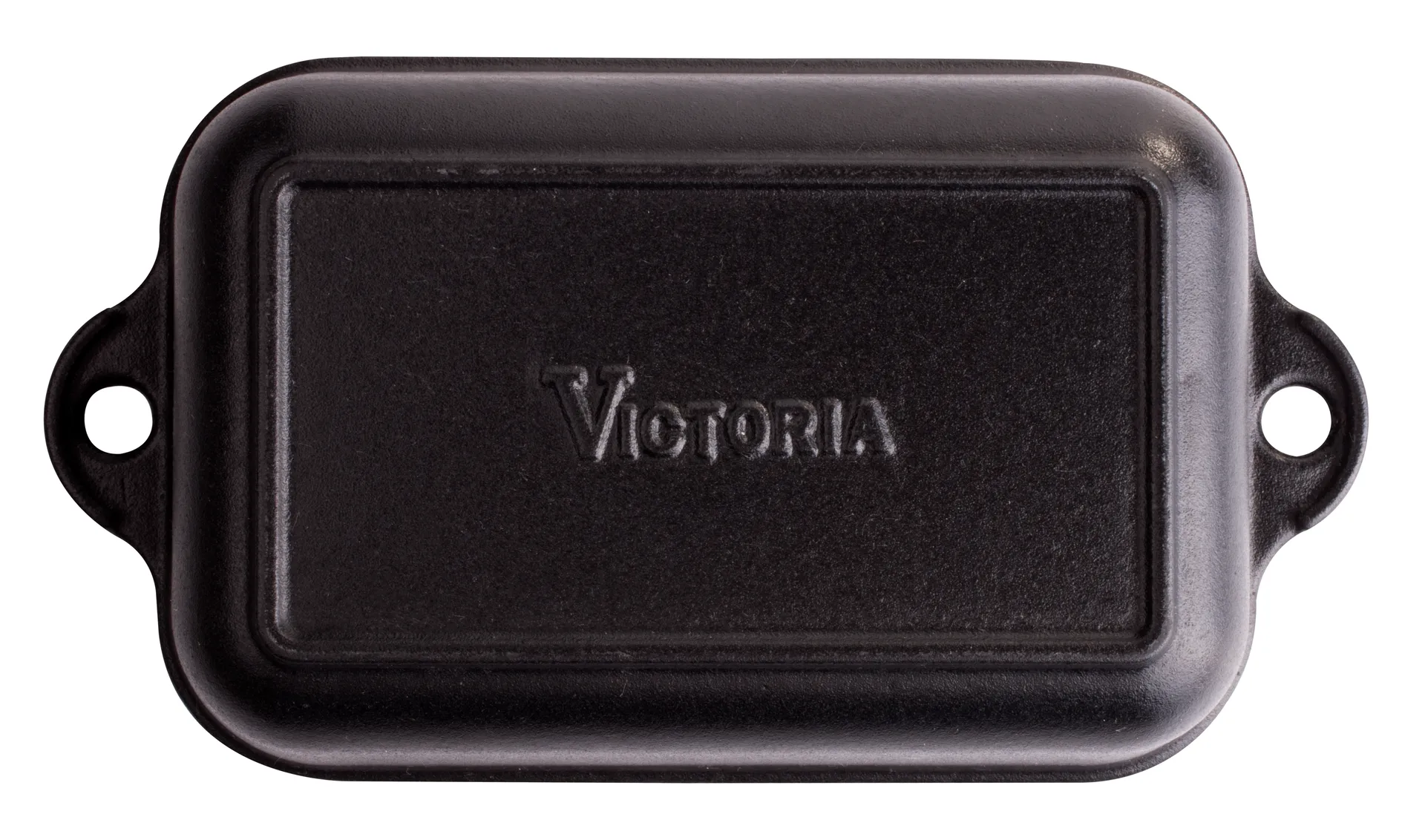 Oven dish cast iron enameled 12x18 cm, Black Victoria
