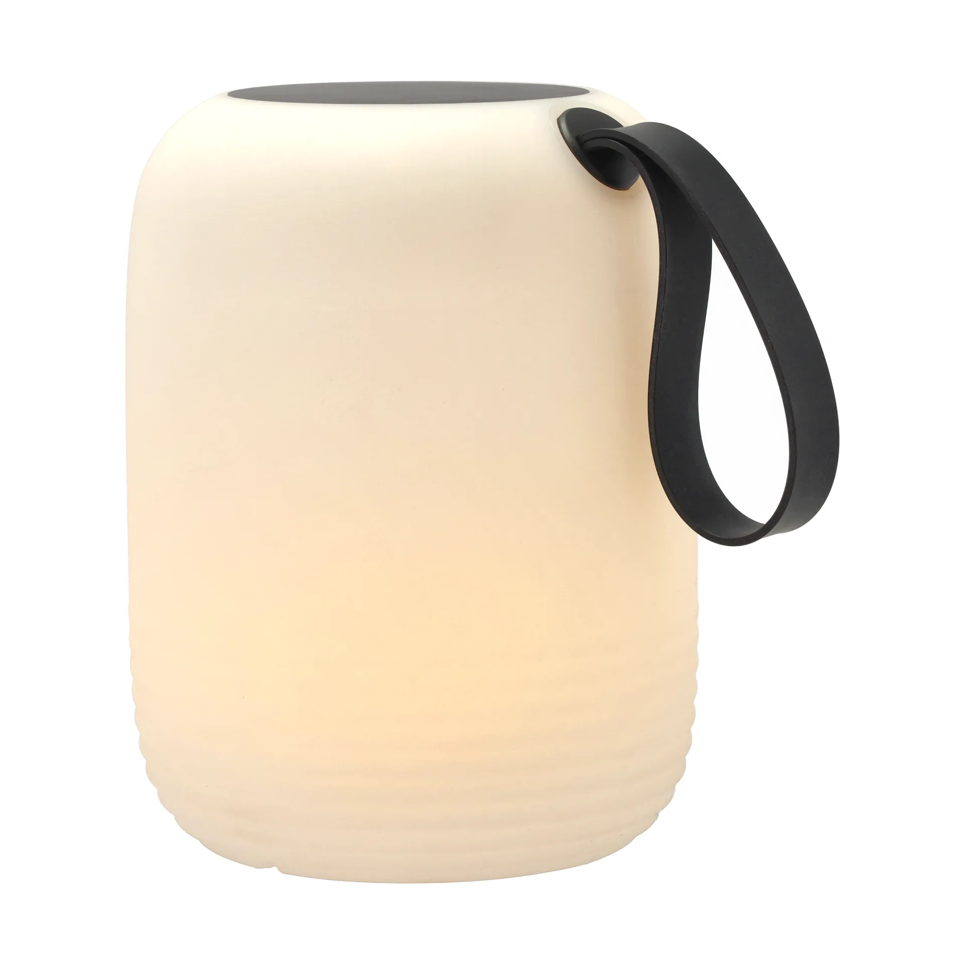 Hav lounge lamp with solar cells Ø21 cm, White-black Villa Collection