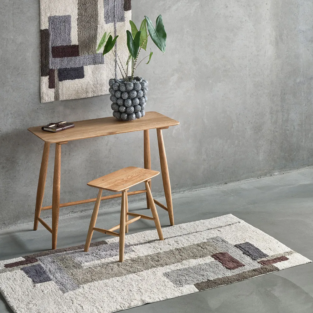 Laerk rug, grey/offwhite - 70x110 cm Villa Collection