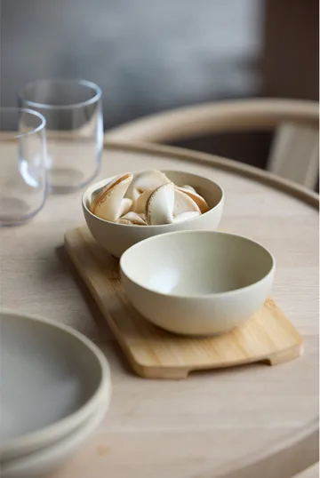 Shoku bamboo tray with 2 bowls - Beige - Villa Collection