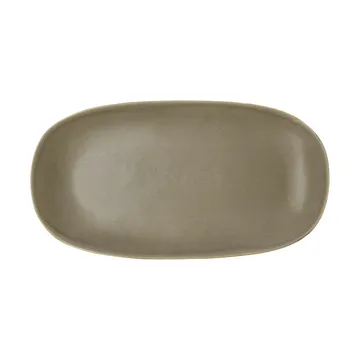 Shoku serving plate 18x34 cm - Warm Brown - Villa Collection
