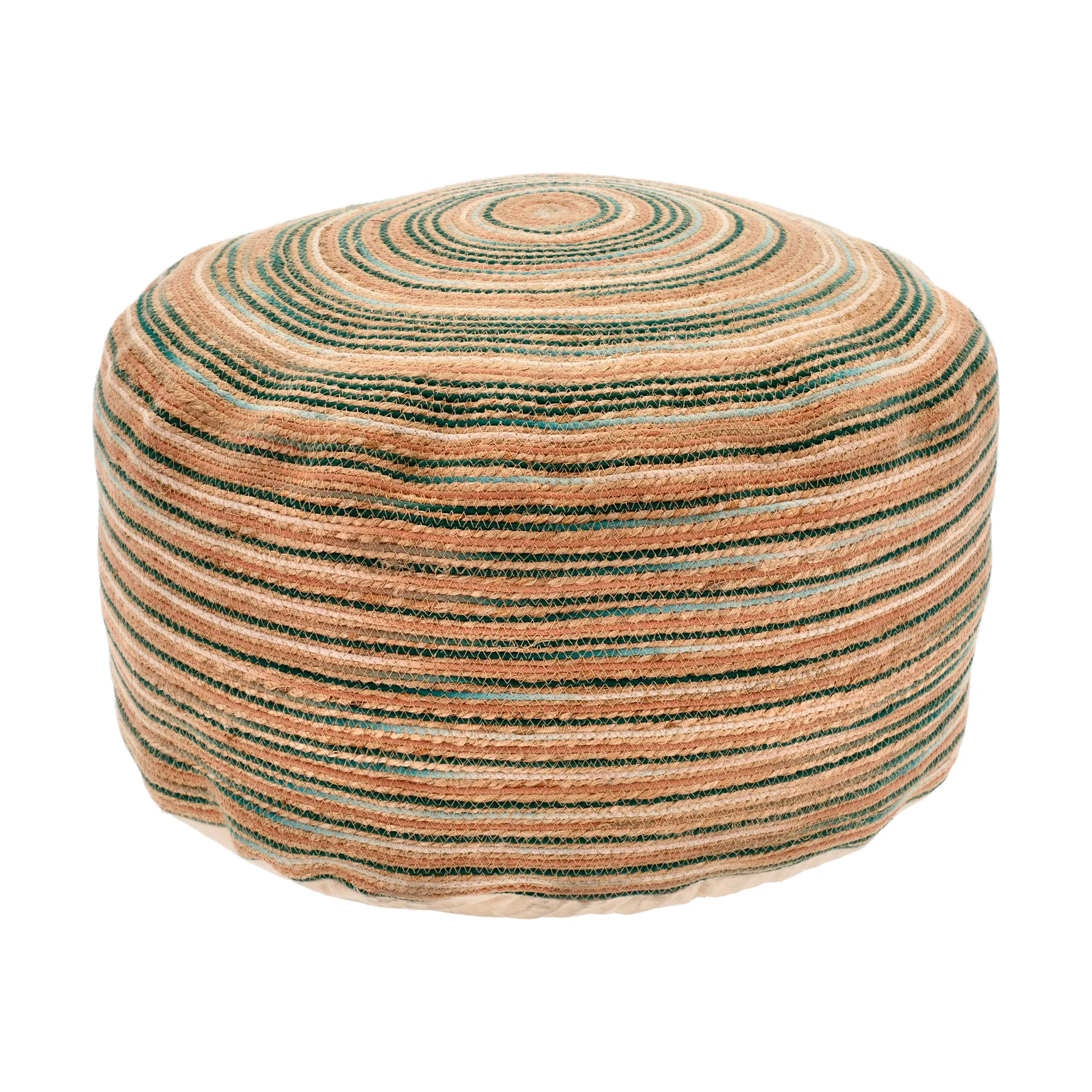 Vem pouf 30x60 cm, Green-nature-pink Villa Collection