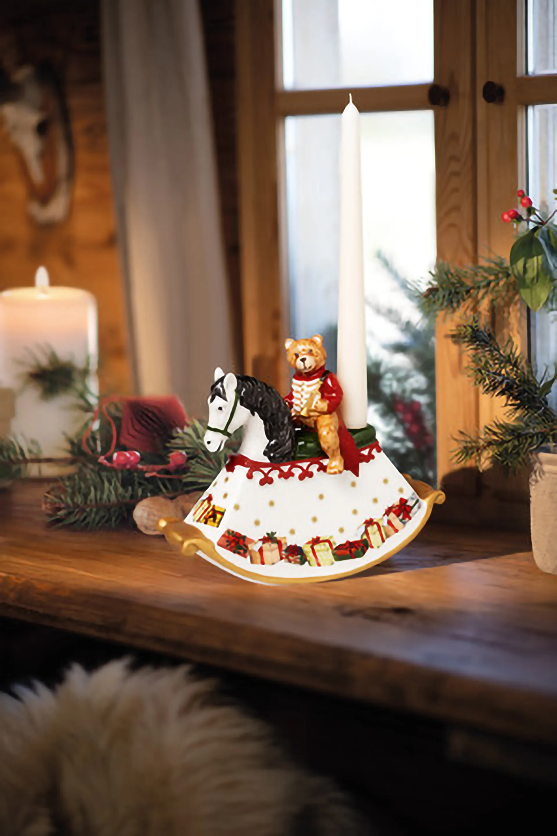 Christmas Toys rocking horse, White Villeroy & Boch