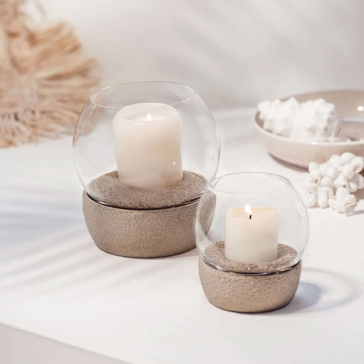 Perlemor tealight holder Ø11 cm, Beige Villeroy & Boch