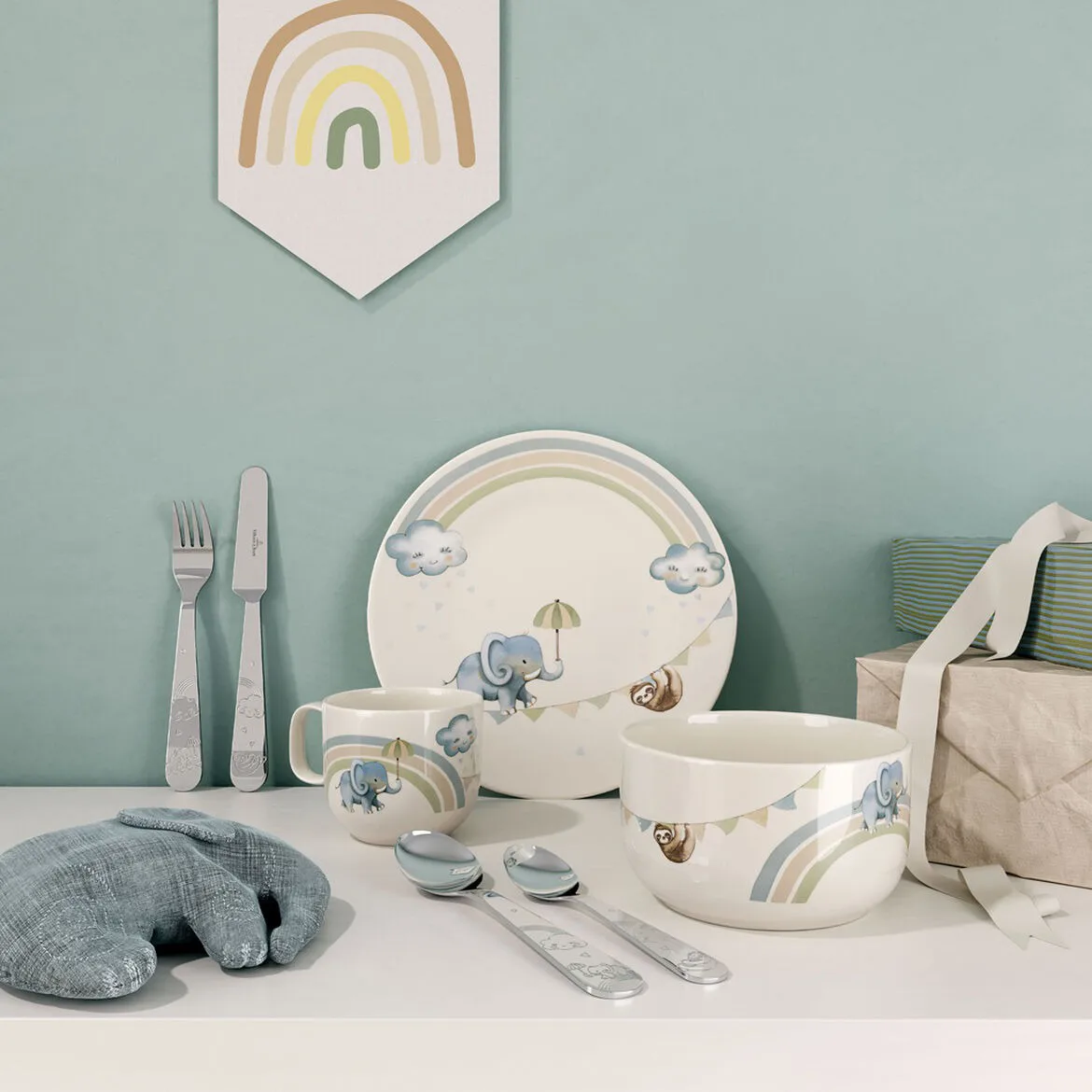 Walk like an Elephant children's plate Ø21.5 cm, Multi Villeroy & Boch