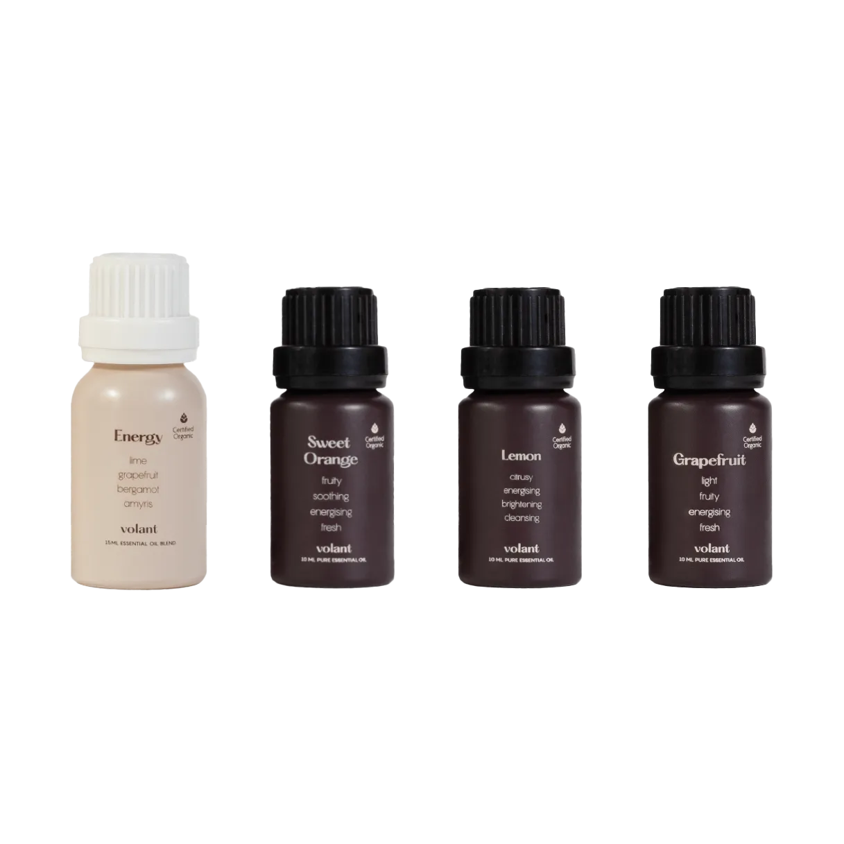 Citrus Boostset essential oils 4-pack, 3x10 ml-1x15 ml Volant