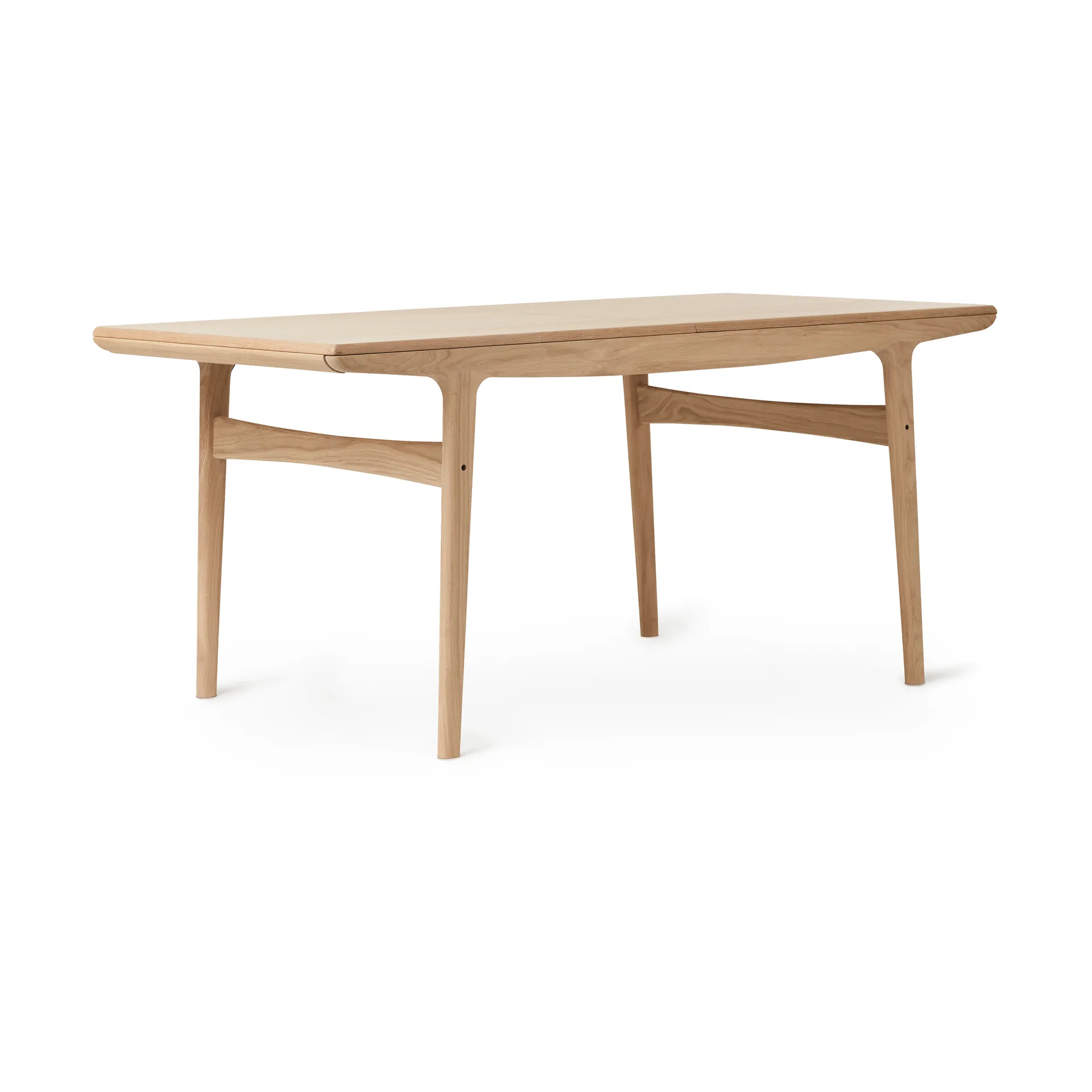 Evermore dining table incl. 2 extension leaves of 45 cm each, Natural oak, 160 cm Warm Nordic