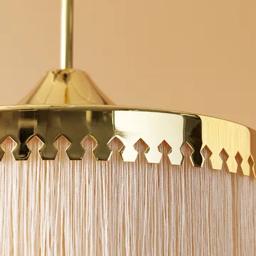 Fringe pendant lamp - Cream white, large - Warm Nordic