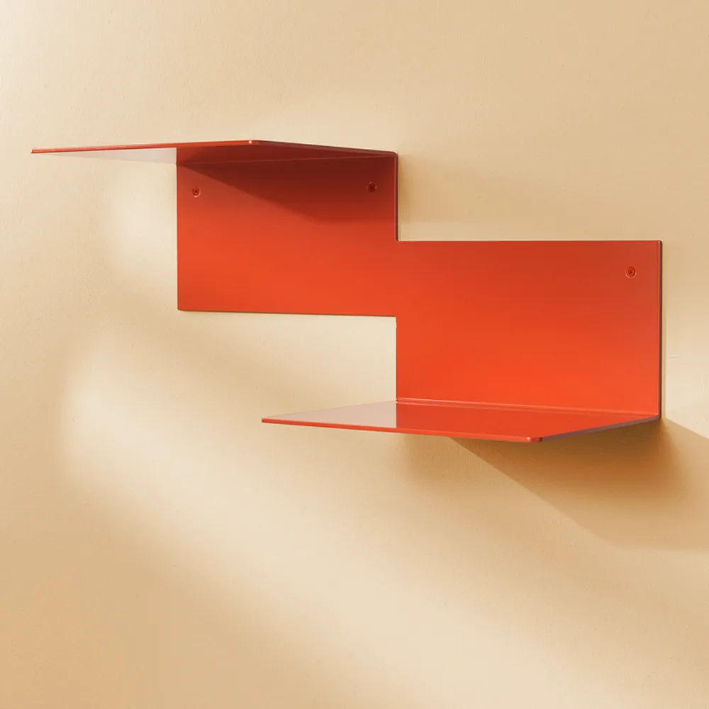 Repeat shelf, Rusty red, right Warm Nordic