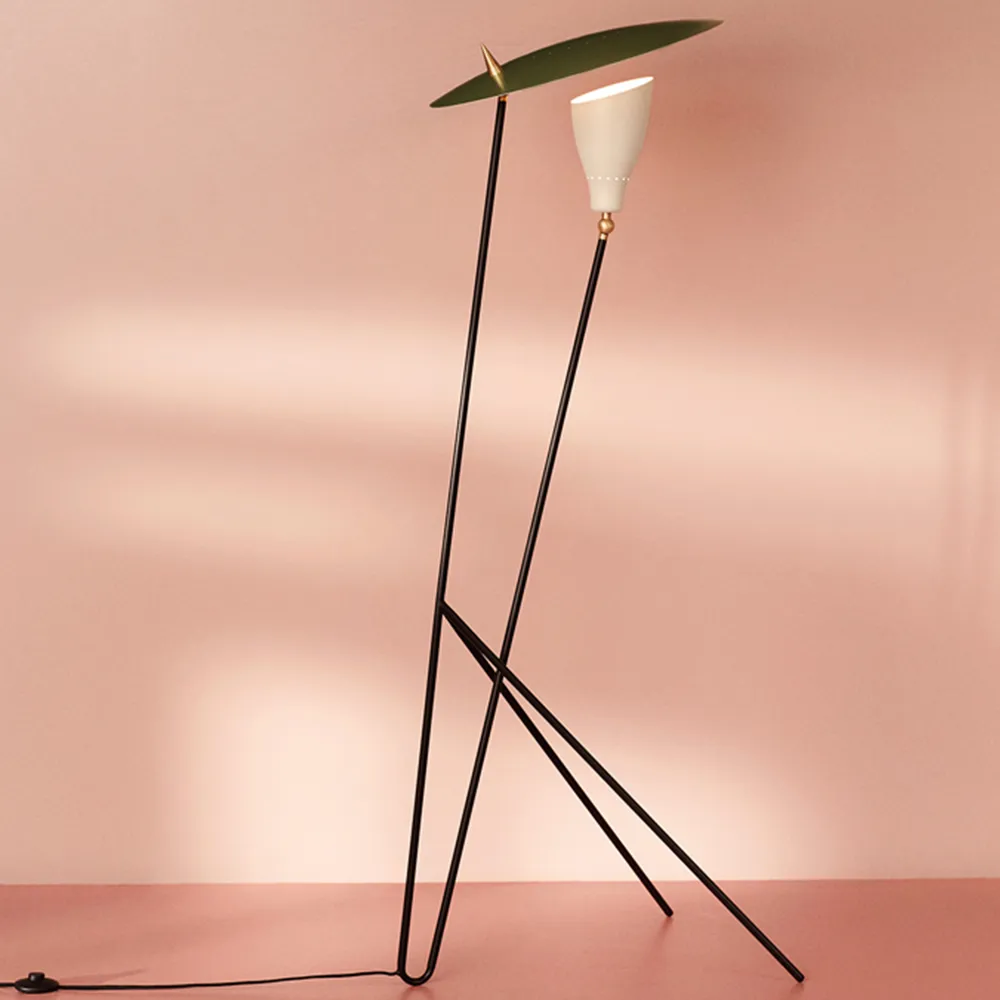 Silhouette floor lamp, Black noir Warm Nordic