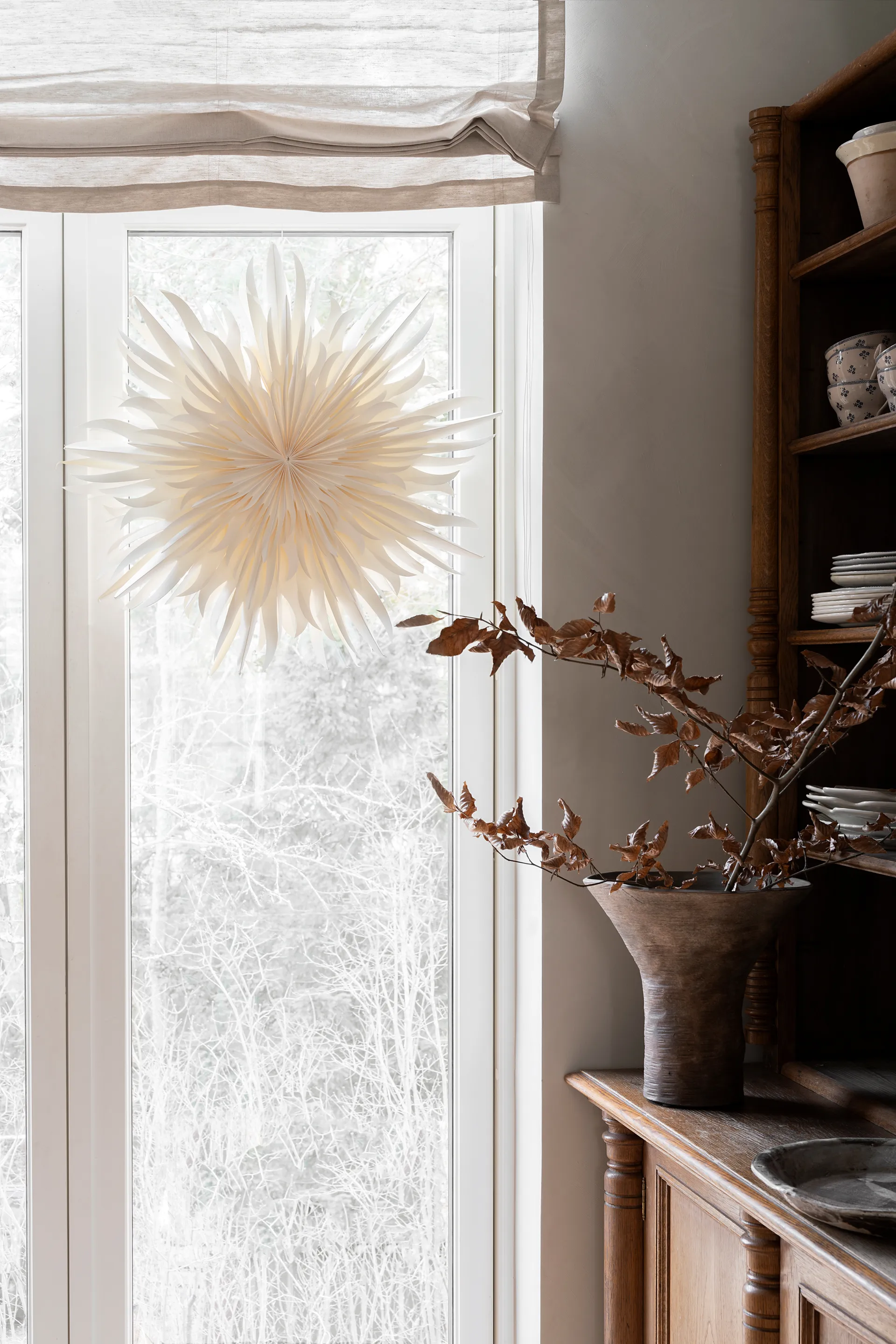 Eldig Christmas star Ø70 cm, White Watt & Veke