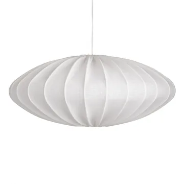Ellipse lamp shade 65 cm linen - White - Watt & Veke