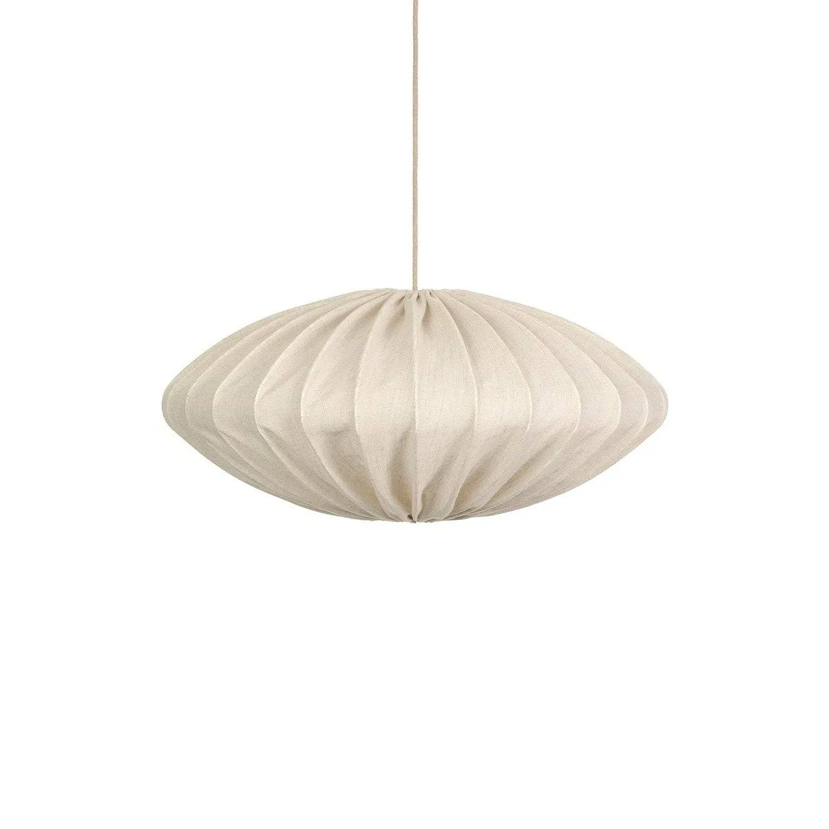 Ellipse lampshade linen 80 cm, Nature Watt & Veke