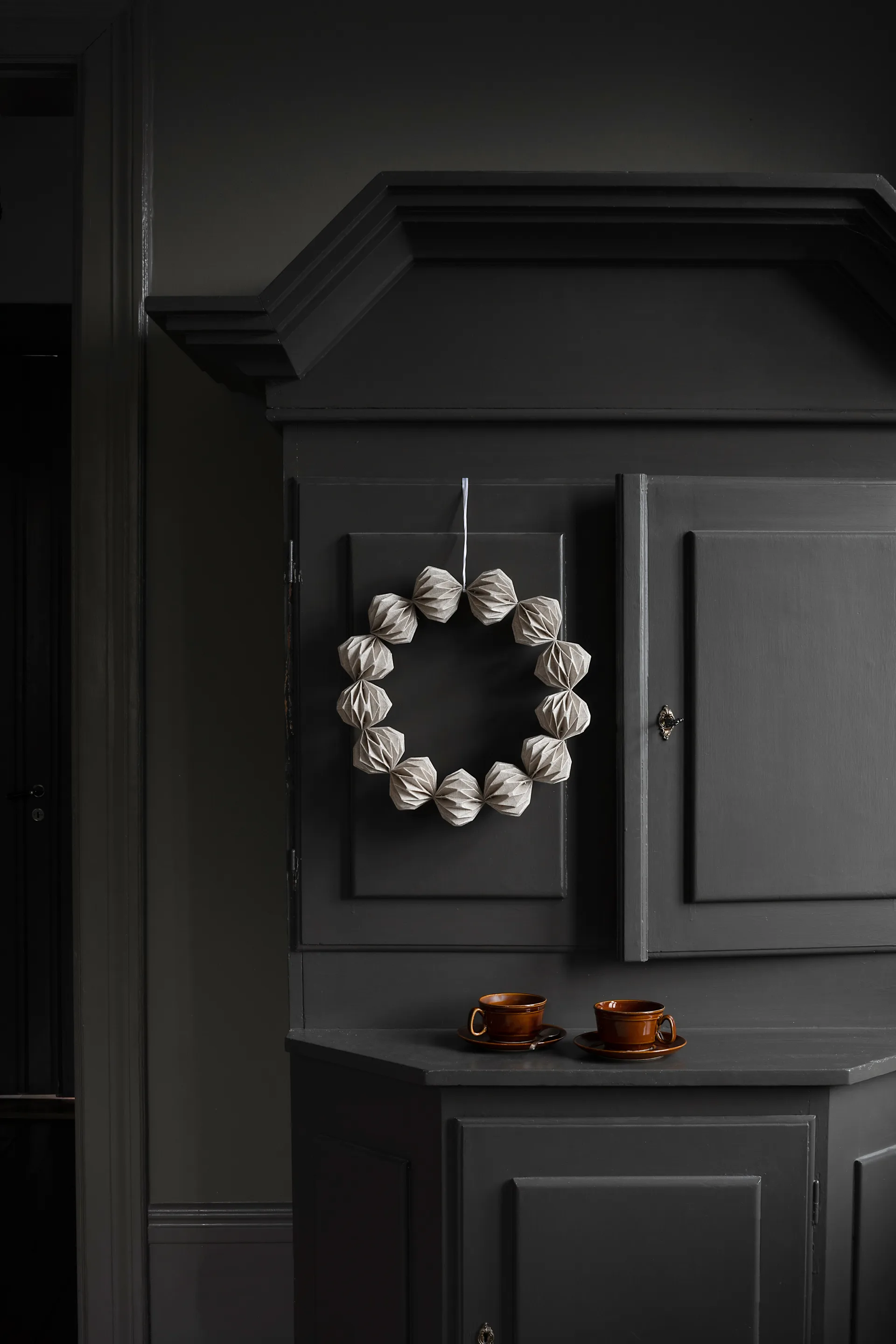 Linn wreath Ø40 cm, Natural Watt & Veke