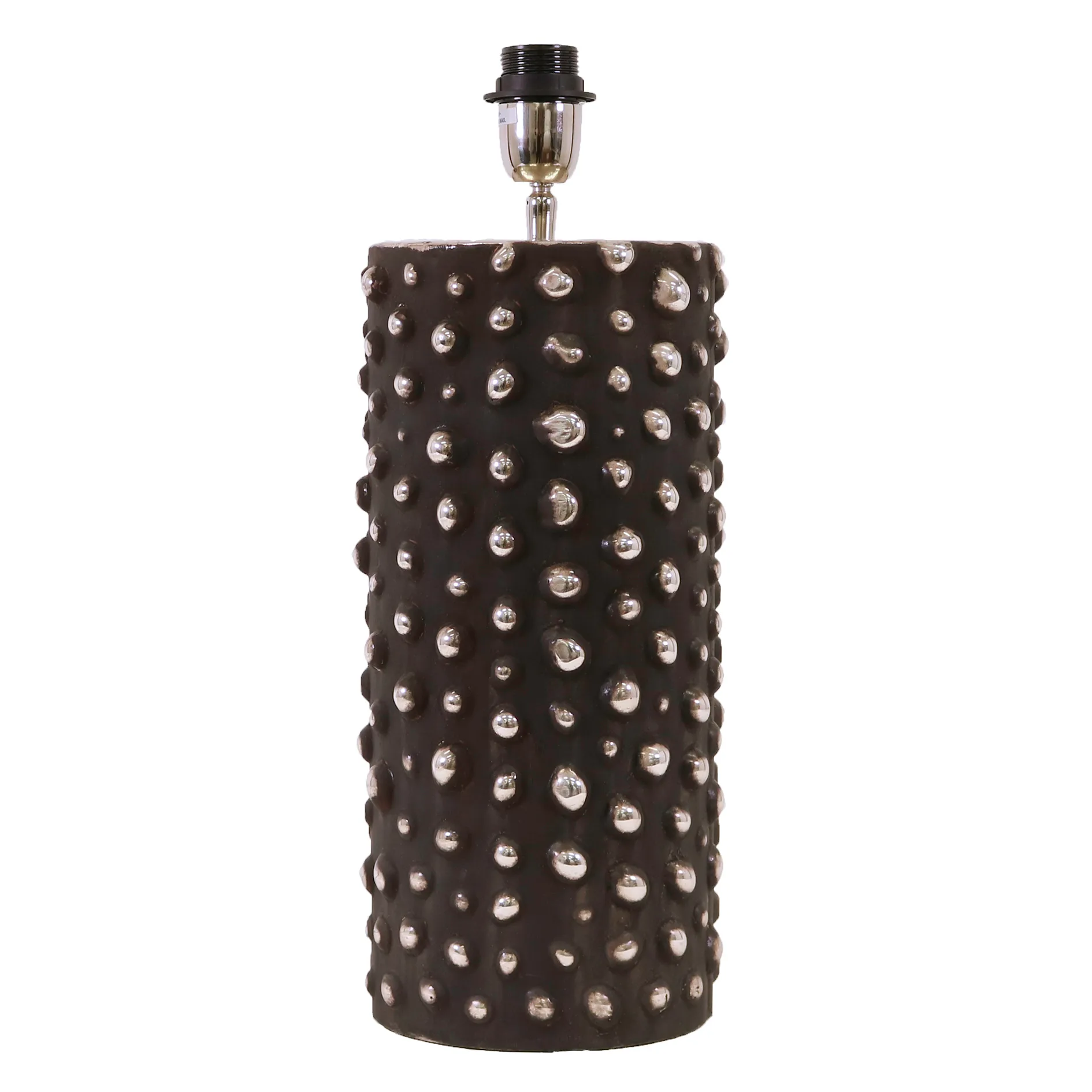 Peggy lamp base 28 cm, Black-silver Watt & Veke