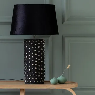 Peggy lamp base 28 cm - Black-silver - Watt & Veke