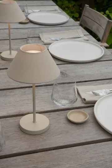 Teya portable table lamp - Off-white, Ø15×26 cm - Watt & Veke