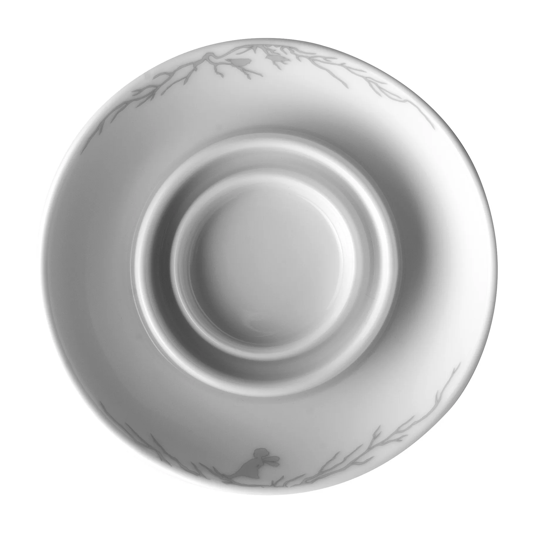Alv candle stick Ø14 cm, White-grey Wik & Walsøe