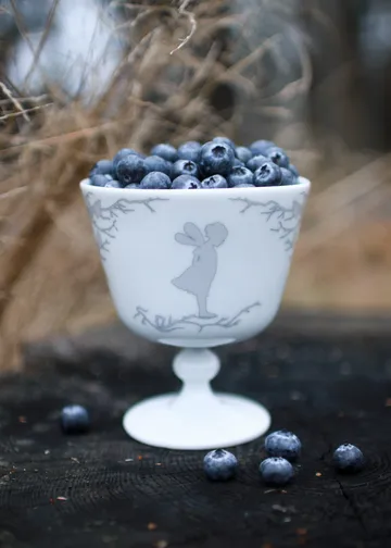 Alv dessert bowl on foot Ø11 cm - Silver - Wik & Walsøe