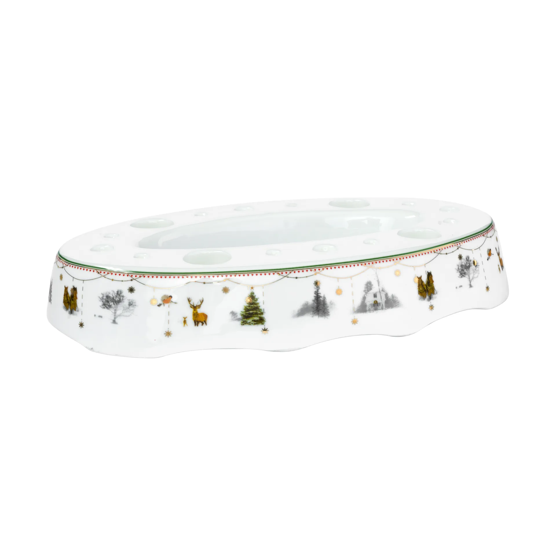 Christmas morning Story candle holder, White Wik & Walsøe